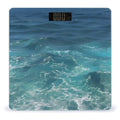 The Deep Blue Sea Weight Scale Digital Electronic Scales Bathroom Scale Larg LCD Backlight Display High Precisio MeasurementsTempered Glass