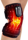 Wireless Red Light Therapy Knee Pad – 660nm Red &amp 850nm Infrared with Built-in Heating Wire Heated Pain Relief for Arthritis Joint &amp Muscle Pain Adjustable Fit for Home &amp Seniors
