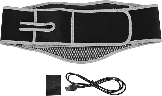 Adjust Heated Waist Belt Electric Heat Pads Fast Heating Lower Back Massager Heat Belly Wrap Belt with Vibration Massage Waist Wrap Belt Portable Heating Pad for Back Lumbar Waist