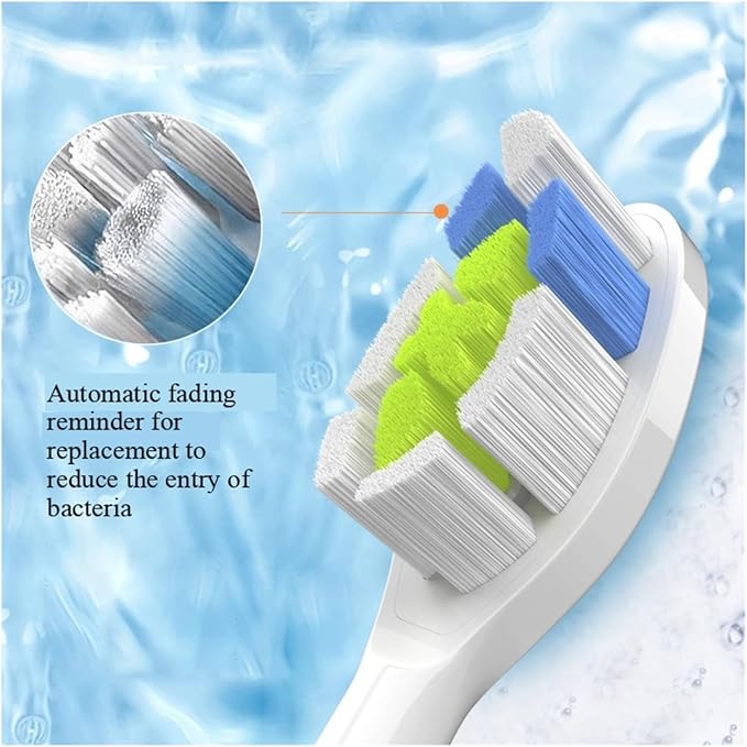 Brush Heads 20PCS Compatible for X3/6/8/9 Series Toothbrush Vacuum Sealed Packaged Replacement Toothbrushes(10white-10 Black)