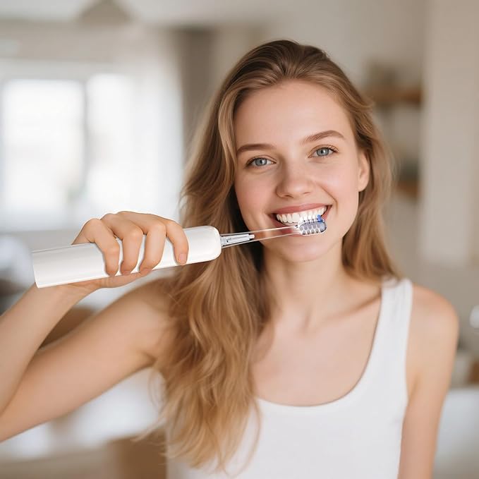 Electric Toothbrush for AdultsWave Oscillation &amp Vibration Sonic Tooth BrushBASS-Brushing Technique Travel Rechargeable Toothbrushes with 4 Soft Bristle Replace HeadsGifts for Men Women