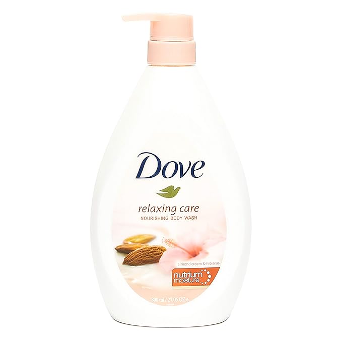 Dove Body Wash With Pump 27.05oz (800ML) (Almond &amp Hibiscus)