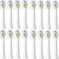 Replacement Brush Heads Compatible for with Sonicare Electric Toothbrush Fit EasyClean Gum Health FlexCare Healthy(16pcs White)