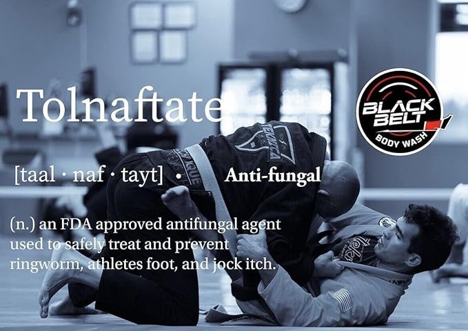 Blackbelt Body Wash - Antifungal Athlete's Body Soap - Prevents and Treats Ringworm Jock Itch and Athlete's Foot