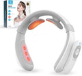 COMFIER Portable Heated Neck Massager EMS Intelligent Electric Neck Massager with Heat and 3D Electrode Pads for Women Men