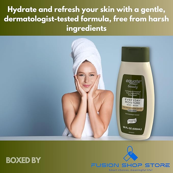 Daily moisturizing- Body Wash 18 fl oz (Pack of 1) Boxed By Fusion Shop Store