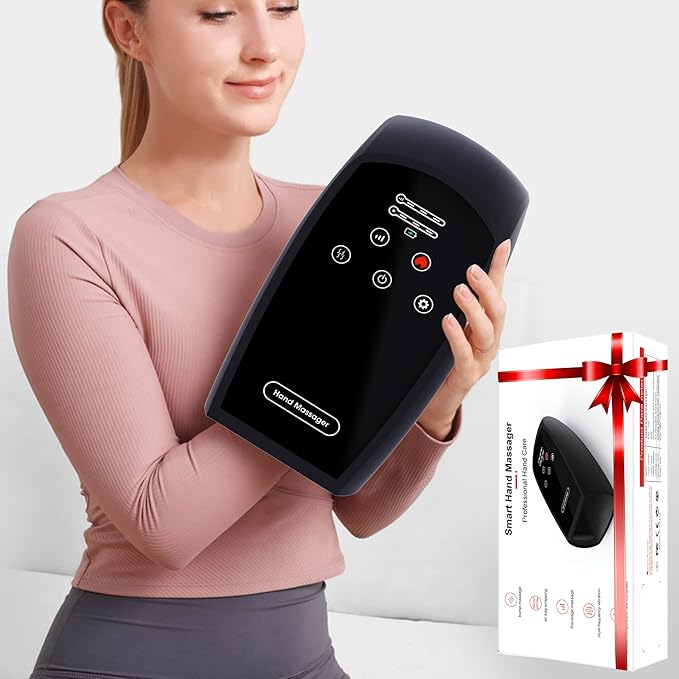 Gifts for Women/MenBirthday Gifts for Women - Hand Massager with Heat - Gifts for Mom DadTeen Girl Gifts Trendy Stuff(Black)