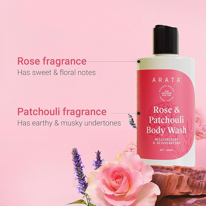 Patchouli Body Wash for Men &amp Women - 300ml | 24-Hours Moisture | Refreshing &amp Long-lasting Fragrance | For All Skin Types