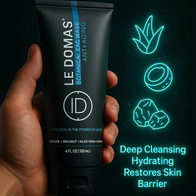 Body Wash &amp Face Wash Set for Men &amp Women – Natural Skincare with Aloe Vera Rice &amp Coconut Charcoal Hydrating Moisturizer &amp Oil Cleanser Travel Size Skin Care Products for All Skin
