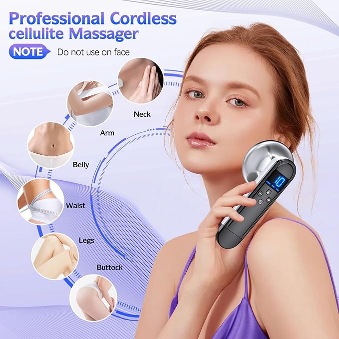 COMEBY Body Sculpting Machine - Professional Handheld Cordless Cellulite Massager - Suitable for Belly Neck Legs Hip Arms