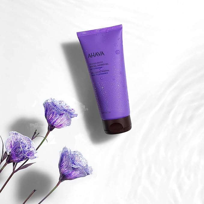 AHAVA Dead Sea Water Mineral Shower Gel Spring Blossom - Refreshes &amp Relaxes Washes Away Dirts &amp Impurities Enriched with Exclusive Mineral Blend of Dead Sea Osmoter &amp Zinc 6.8 Fl.Oz