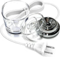 Electric Toothbrush Glass Cup Charger for Philips Sonicare HX93-HX99 Series HX9100 &amp CBA1001 2-in-1 Upgraded for HX9330 HX9340 HX9360 HX9901 HX9903 HX9924 HX9954 HX9957 HX992W HX993B &amp More