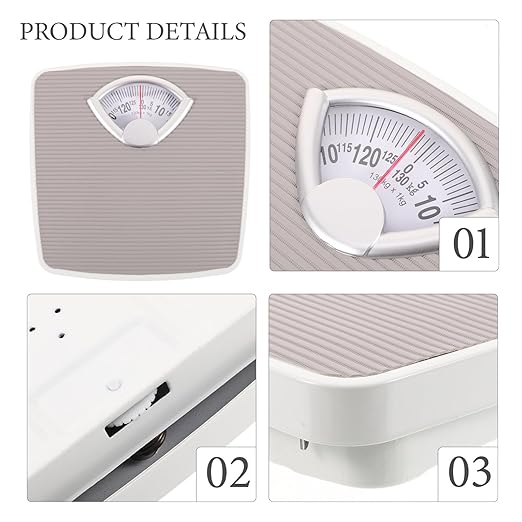 minkissy Mechanical Weight Scale Body Portable Bathroom Scale for Accurate Measurements and Compact for Home Use
