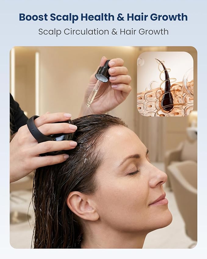 COMFIER Cordless Head Massager Scalp Massager Hair Growth with 3 kneading ModesWaterproof Hair Massage with 8 Claws for Deep CleansingBody Cat Head ScratcherGift for WomenMen