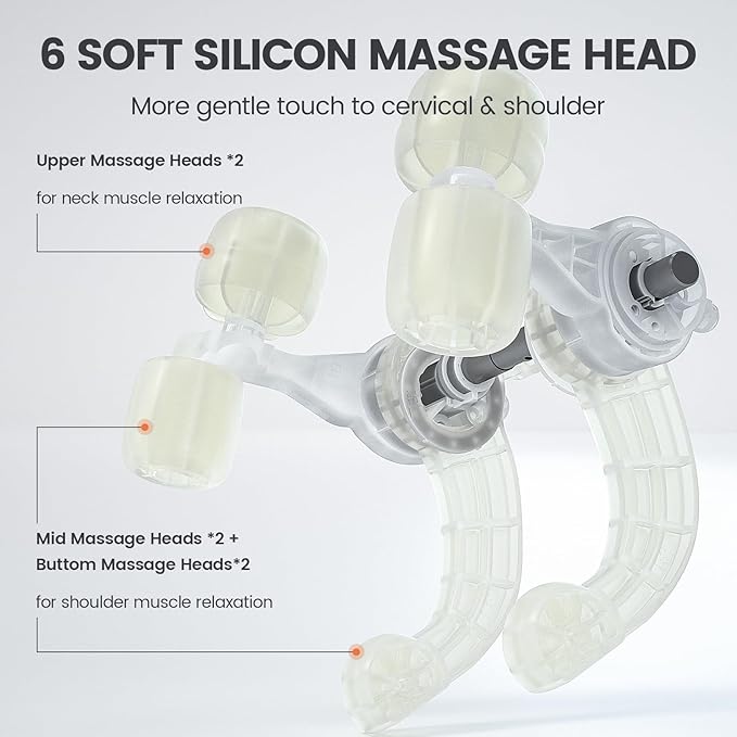 Breo N5 Mini Neck Massager with Heat Electric Massager for Neck &amp Shoulder Shiatsu Shoulder Massager