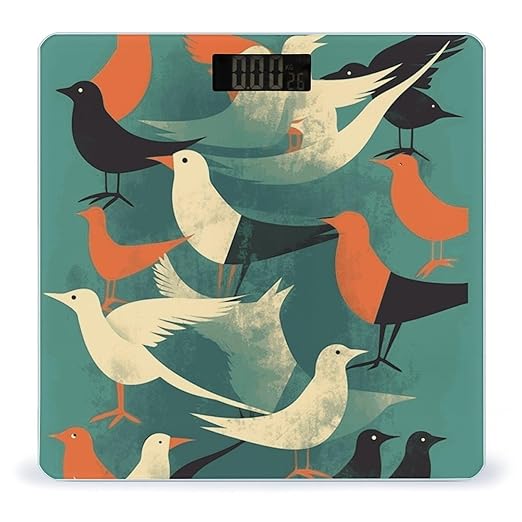 Flock of Birds Smart Scale for Body Weight Accurate Bathroom Scale with LED Display Digital Weight Scales Weighing Machine High Precision Scales for Bath Home