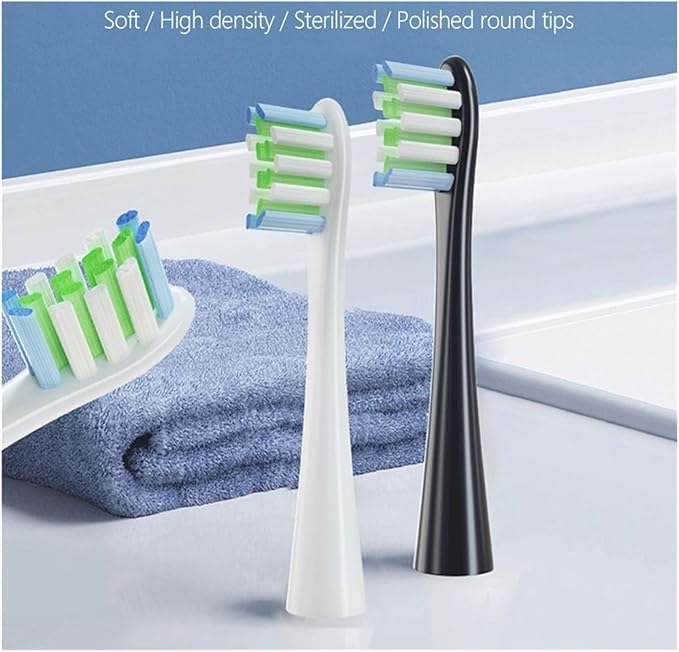 20pcs Replaceable Electric Toothbrush Brush Heads Compatible for X/X PRO/ Z1/ F1/One/Air 2/SE Soft Bristle Nozzles(Pink)