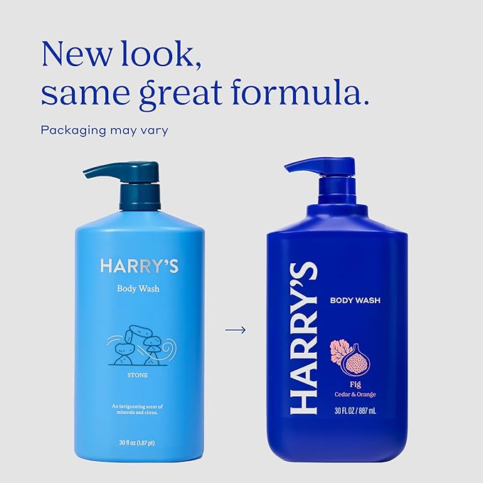 Harry's Men's Body Wash - Fig - 30 fl oz - Shower Gel for Men - No Parabens Sulfates or Dyes (Pack of 3)