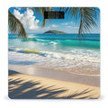 Beautiful Beach Seascape Smart Scale for Body Weight Accurate Bathroom Scale with LED Display Digital Weight Scales Weighing Machine High Precision Scales for Bath Home