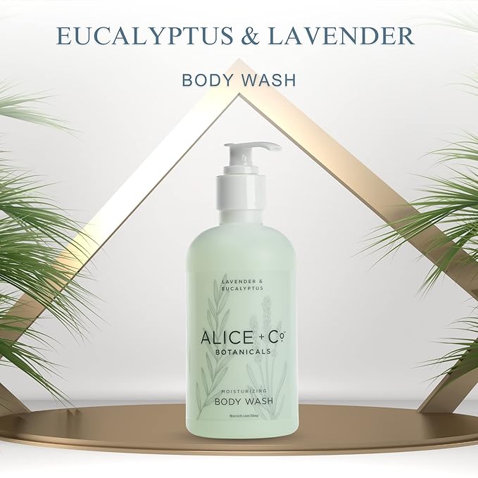 Alice + Co. Skin Care Bundle - Body Wash &amp Body Lotion - Lavender &amp Eucalyptus - 1 of Each
