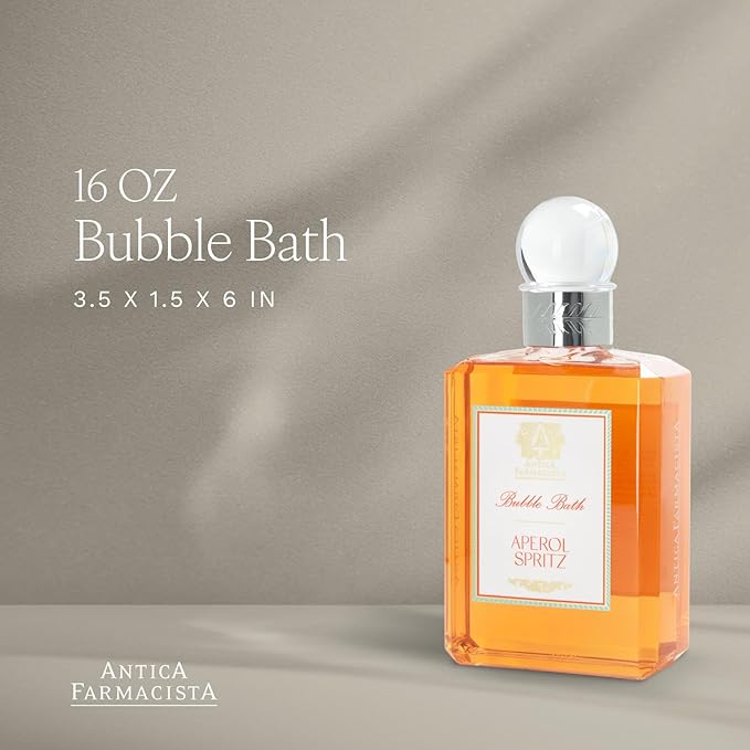Antica Farmacista Bubble Bath - Relaxing Foam Bath with Honey Jojoba Oil &amp Aloe Vera - Luxury Gift for Any Occasion - Aperol Spritz 16 fl oz