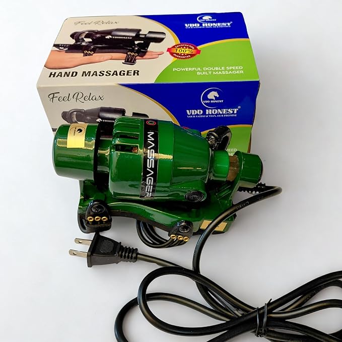 Powerful Double Speed Floating Action for Full Body Massager Corded Electric Powered Barber Massager Green