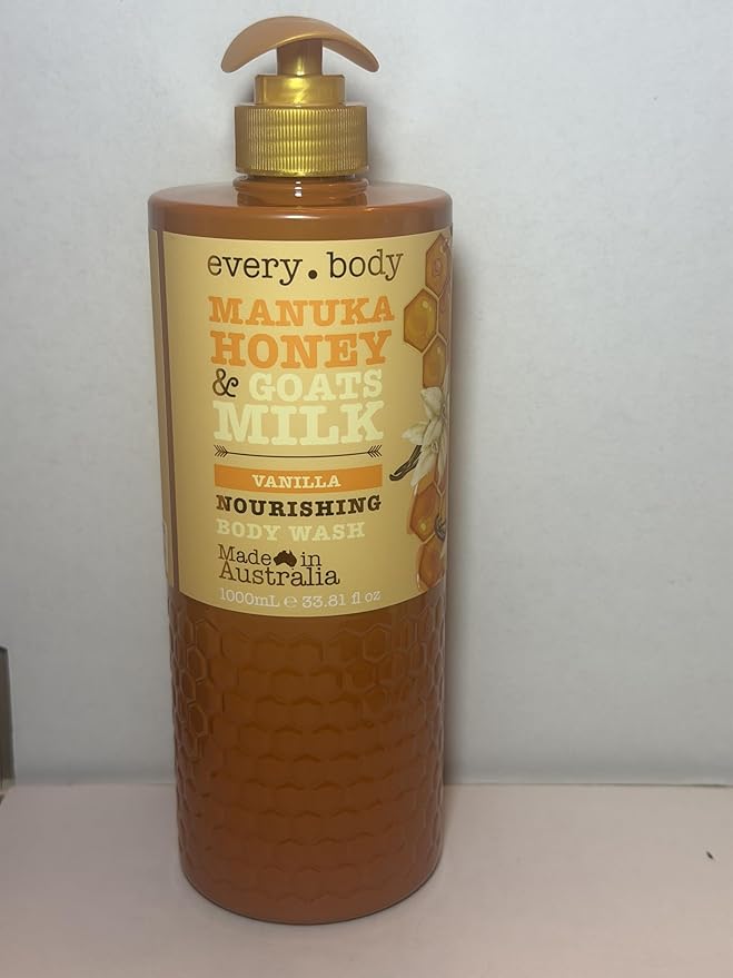 Every. body Manuka Honey &amp Goats Milk Vanilla Nourishing Body Wash 33.8 Fl oz