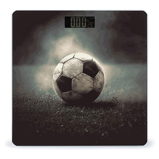 Sport Soccer Bathroom Scale Ultra-Bright Liquid Crystal Screen Weight Scale Accurate Bathroom Body Scales for Body Weight Bathroom Pet Home Bedroom Gift-Giving