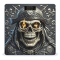 Pirate Skull Scale for Body Weight Highly Accurate Digital Bathroom Body Scale Digital Bathroom Scales for People Anti-Slip Large LCD Display Smart Scales