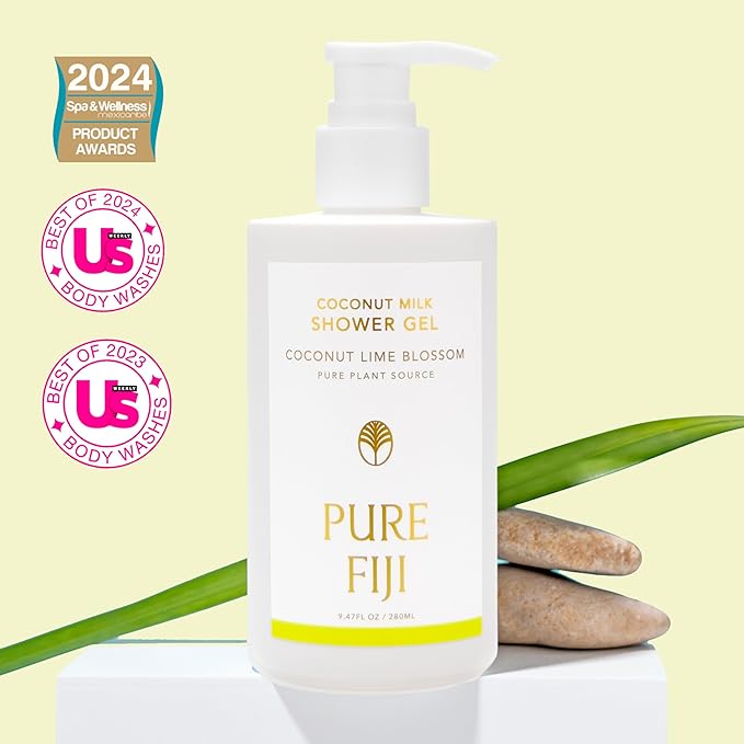 PURE FIJI Coconut Milk Shower Gel Coconut Lime Blossom (9.47 Fl. Oz /280ml)