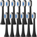 Replacement Brush Heads for Xiaomi Mijia T301 T302 T501 /501C Electric Toothbrush Head(T301-302-BK-12Pcs)