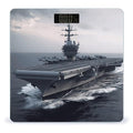 Aircraft Carrier Scale for Body Weight Safe Rounded Corners Tempered Glass Digital Bathroom Scale LED Display 400lb Capacity Weight Scales with High Precision Sensors