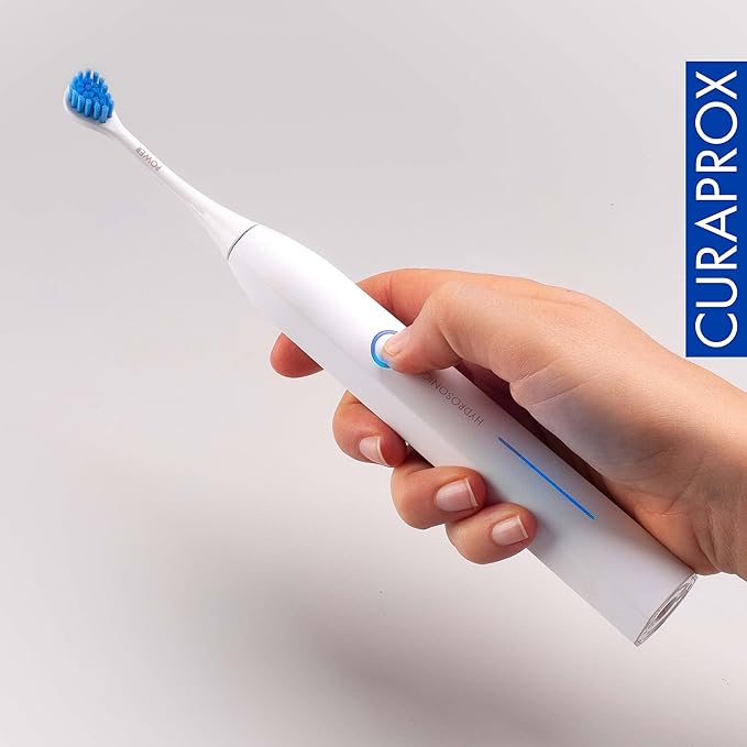 Curaprox Hydrosonic Brush Heads Power Duo – for Healthy Gums Braces &amp Implants | Gentle Yet Powerful Sonic Cleaning | 2-Pack | Compatible with All Curaprox Sonic Models | Swiss Made