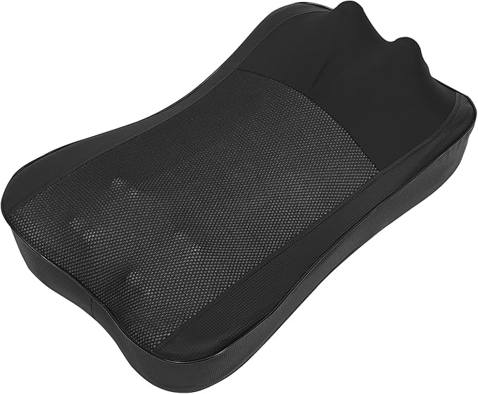 Back Massager with Heat Function Electric Ergonomic Chair Pad for Neck Shoulders Waist Legs 3 Vibration Modes Electric Back Massager Comfortable for Home Office Sofa Use