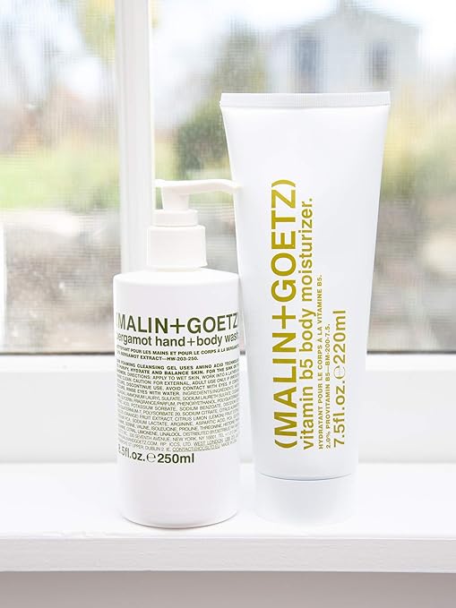 MALIN+GOETZ Hand + Body Wash | Gentle Foaming Cleanser with Botanical Extracts and Amino Acids | Hydrating pH-Balanced Unisex Scent | Vegan &amp Cruelty-Free (Eucalyptus Bergamot Rum Cannabis)