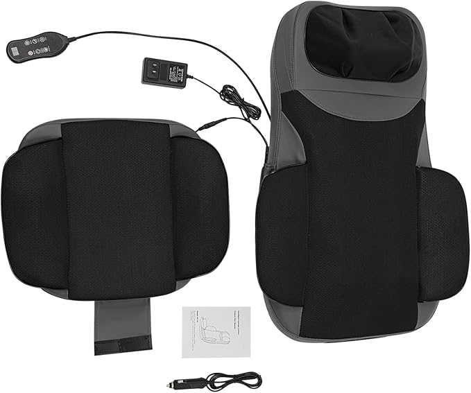Massage Cushion for Neck and Back Comfortable Back Massage for Pain Relief 5-in-1 Massages Chair with Heat for Office Home Car 3D Floating