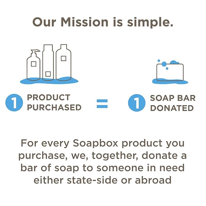 Soapbox Body Wash Sea Minerals &amp Blue Iris Moisturizing Body Wash Cleanser Aloe Vera &amp Shea Butter Silicone &amp Cruelty Free &amp Vegan 16oz Bottles (Pack of 3)