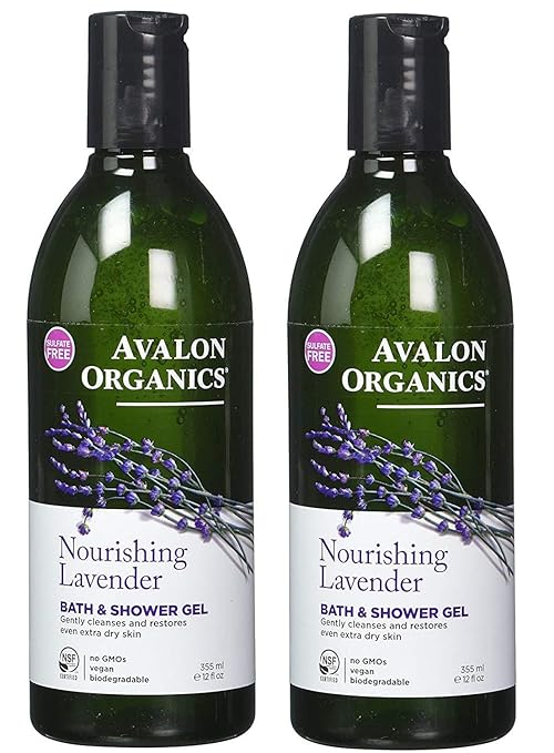 Avalon Organics: Therapeutic Bath &amp Shower Gel Lavender 32 oz (2 pack)2