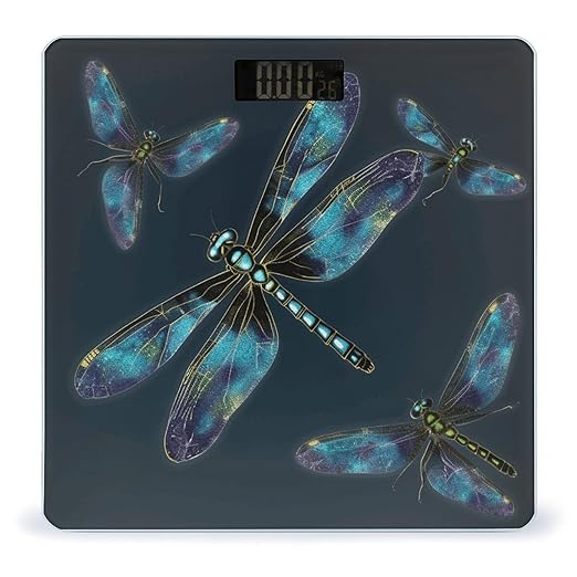 Dragonfly Weight Scale for Body Weight Digital Bathroom Scale High Capacity Accurate Digital Weighing Scales and Easy-to-Read on Backlit LCD Display Scales