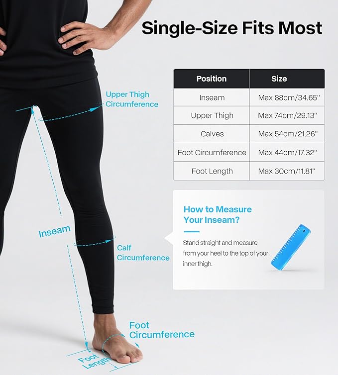 ALLJOY Pro-Grade Leg Massager Recovery Boots Leg Compression Massager for Circulation and Pain Relief Sequential Compression Boots for Fast Recovery Gifts for Men Women