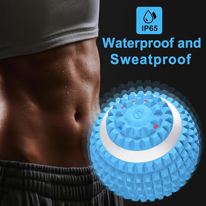 Uppye Vibrating Massage Ball for Pain Relif Lacrosse Balls Deep Tissue Trigger Point Therapy for Plantar Fasciitis Pain Relief Muscle Pain for Myofascial Release Ball