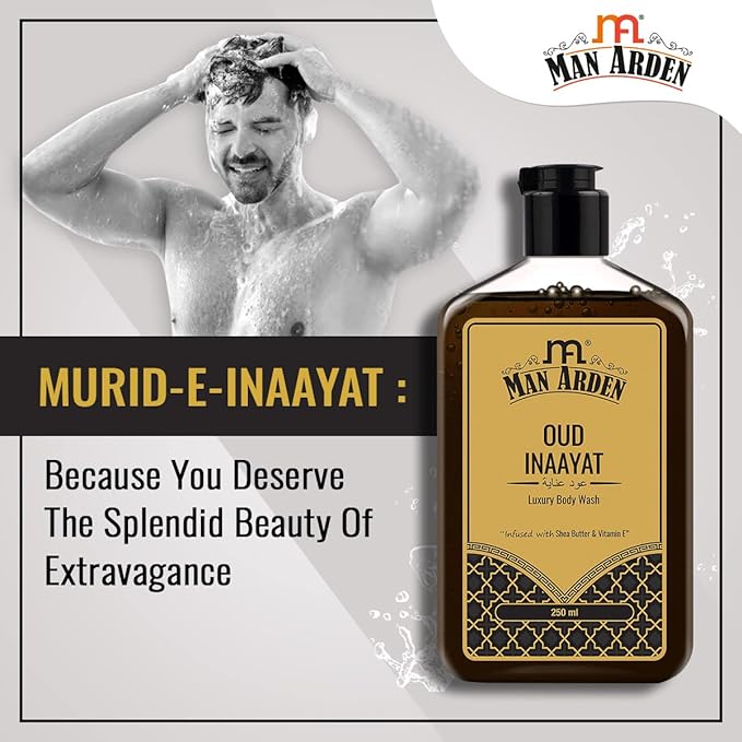 Man Arden Oud Inaayat Luxury Body Wash Infused With Shea Butter &amp Vitamin E 250ml