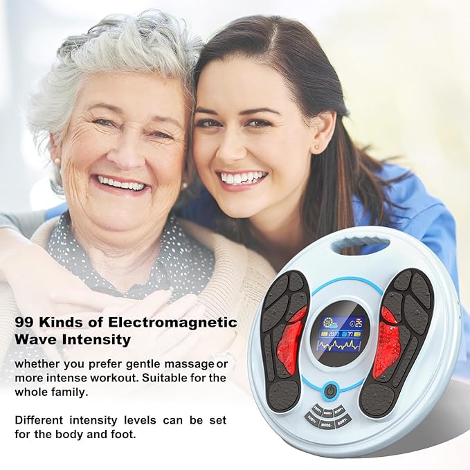 EMS Foot StimulatorTENS &amp EMS Foot Massager for Neuropathy Foot Circulation Stimulator for Pain Relief&ampCirculation&ampPlantar Fasciitis