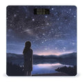 Girl Looking at Stars Digital Bathroom Scale for Body Weight Weighing Scale with Backlit LCD Display High Precision Measurements &amp Measures Weight Up to 180kg