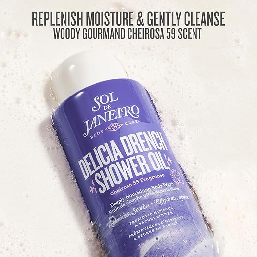 Sol de Janeiro Scent Your Shower Travel Size Quad - Benefit Packed Body Wash Discovery Set - Brazilian Play Beija Flor Bom Dia Delicia Drench - 3 fl oz.