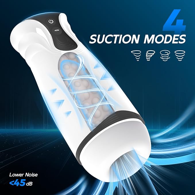 Male Masterburbatar Hands Free with 10 Vibration Sucking Massagers Modes Automatic Male Mastusbafor Tight Sleeve Hoodies Pussy Pocket Silicone Electric Massager Machine PWO02