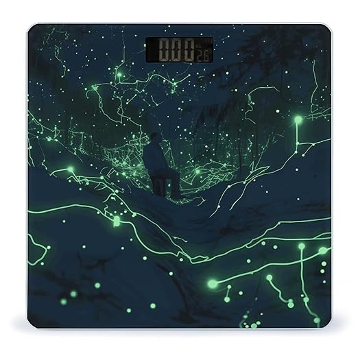 Glow in The Dark Scale for Body Weight Digital Bathroom Scale Precision Smart Weighing Scales with Clear LED Display Accurate High Precision Scales Weighing Machine