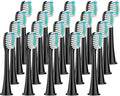 Compatible for 8Pcs Replacement Brush Heads Compatible with Philips Sonicare DiamondClean HX3/HX6/HX9 Series Electric Toothbrush HX6064(20Pcs Black)