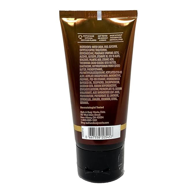 Bath &amp Body Works Men's Collection Mahogany Teakwood Body Cream and 3-in-1 Hair Face &amp Body Wash Bundle with a Natural Oats Sample Soap - Travel Size