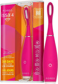 FOREO ISSA 4 Smile Electric Toothbrush – Compact &amp Travel-Friendly 4-in-1 Hybrid Brush Head Tough on Plaque Long Battery Life (265 Days) 6-Month Brush Head Replacement